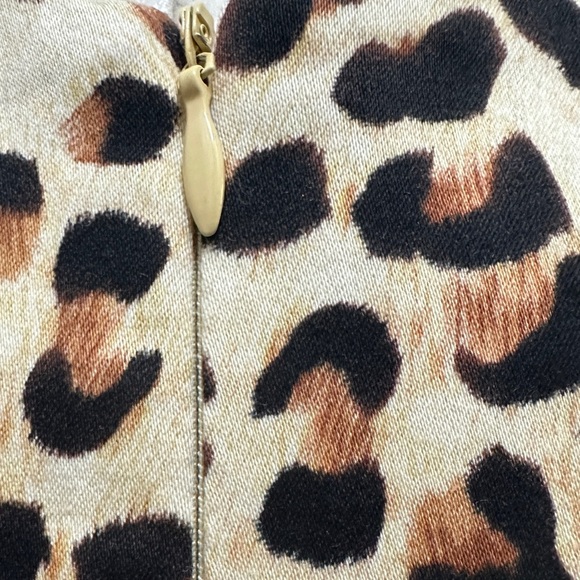 153 ZARA Trafaluc | EUC Beige Black Leopard Print Sleeveless Dress (size XS/S) - Picture 8 of 11